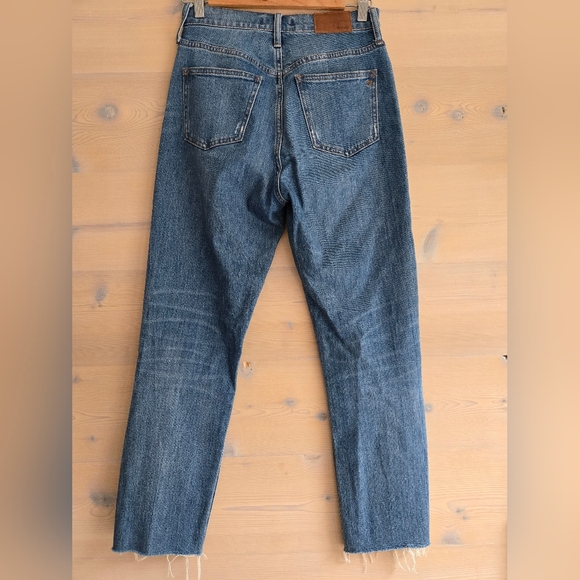 EUC Madewell Cropped Raw Hem The Perfect Vintage Denim Jean Size 26 - Picture 2 of 8